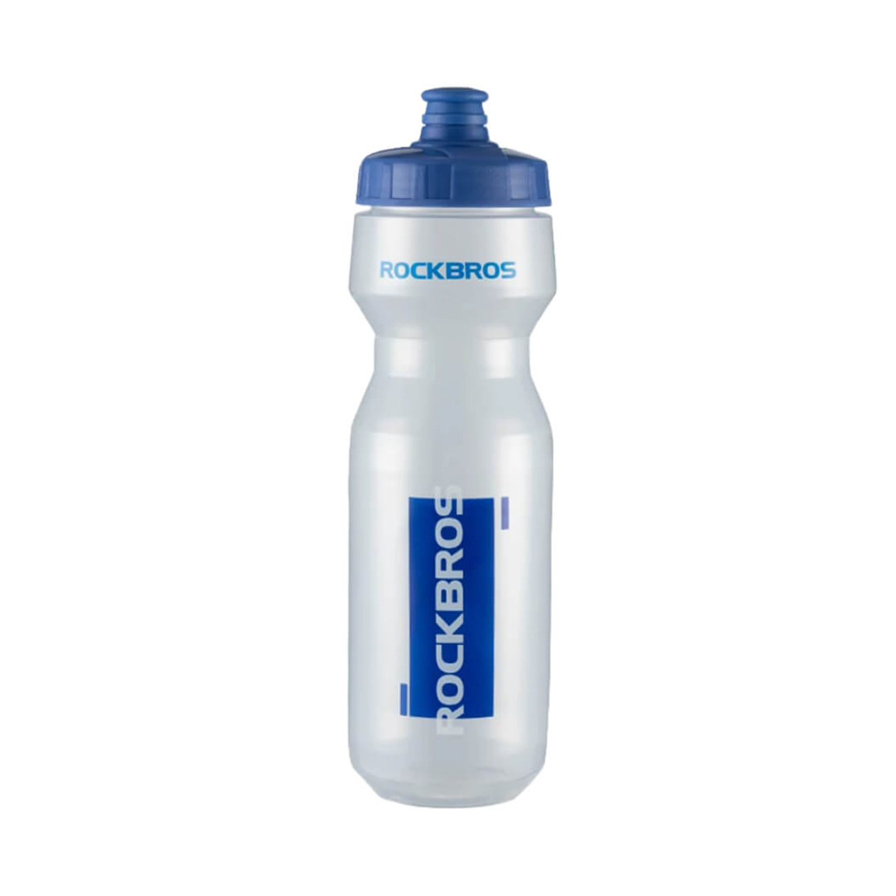 Rockbros 750 ml dviračio gertuvė - skaidri su mėlynu antgaliu