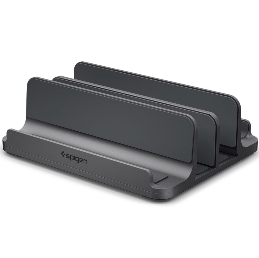 SPIGEN LD208S4 VERTIKALUS NEŠIOJAMOJO KOMPIUTERIO STOVAS SPACE pilkas