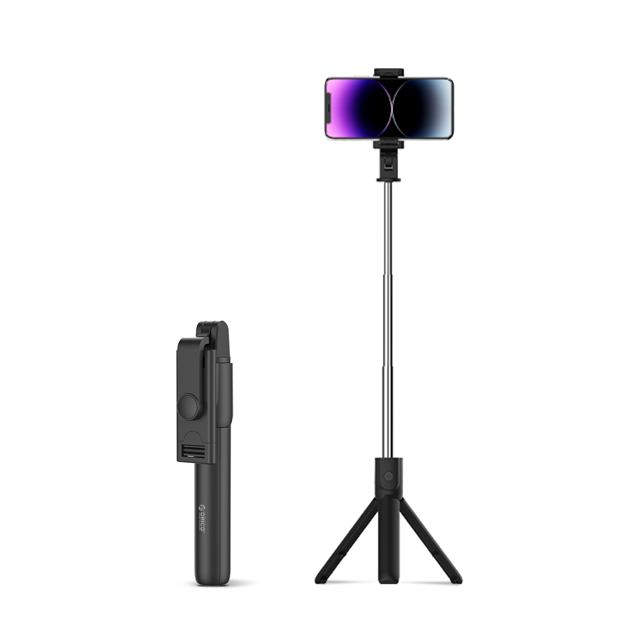 Asmenukių lazda Orico SPV100 mini trikojis Bluetooth 360 laipsnių pasukimas - juoda