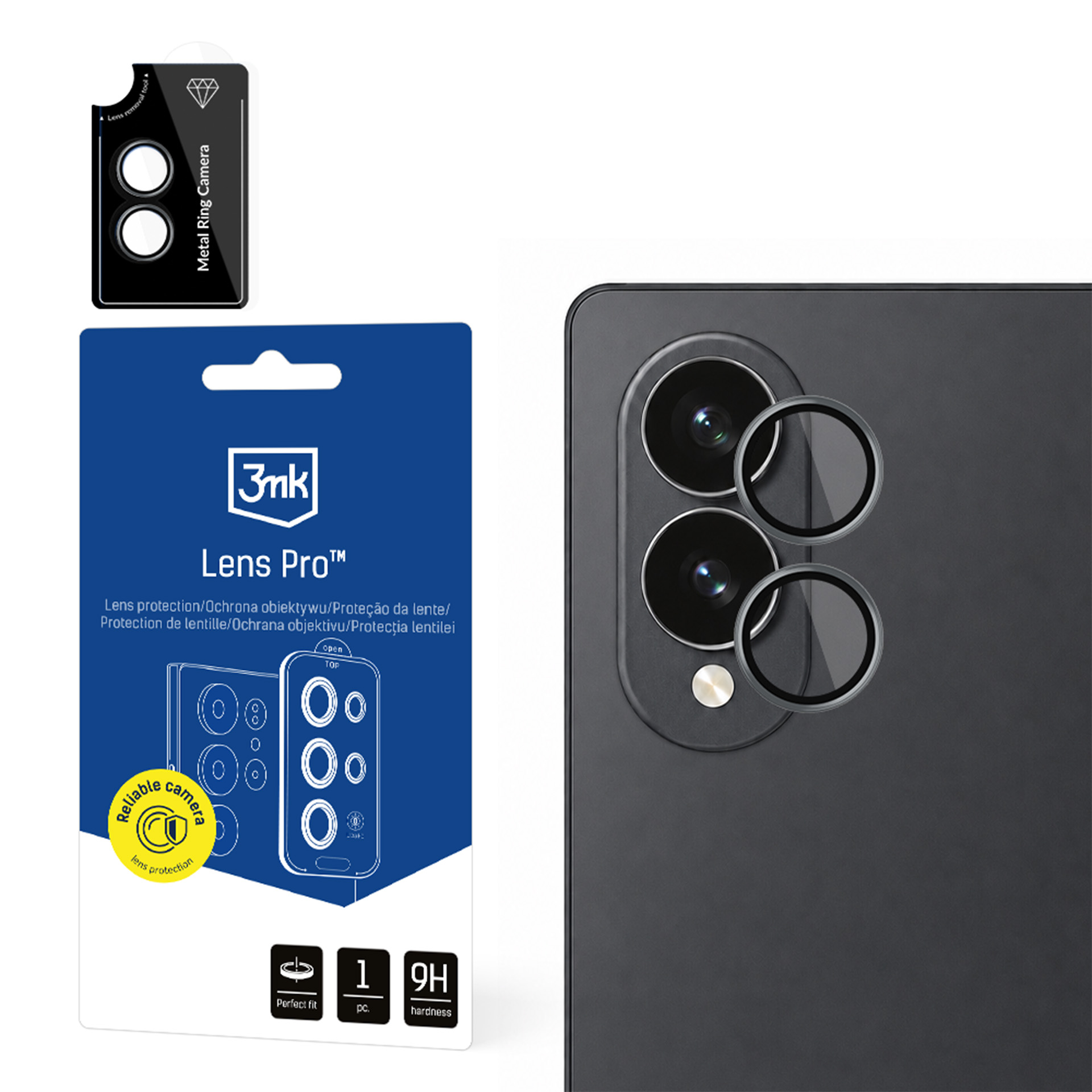 Lens Protection Pro™ kameros objektyvo apsauga Samsung Galaxy Z Fold 8 Wide - juoda