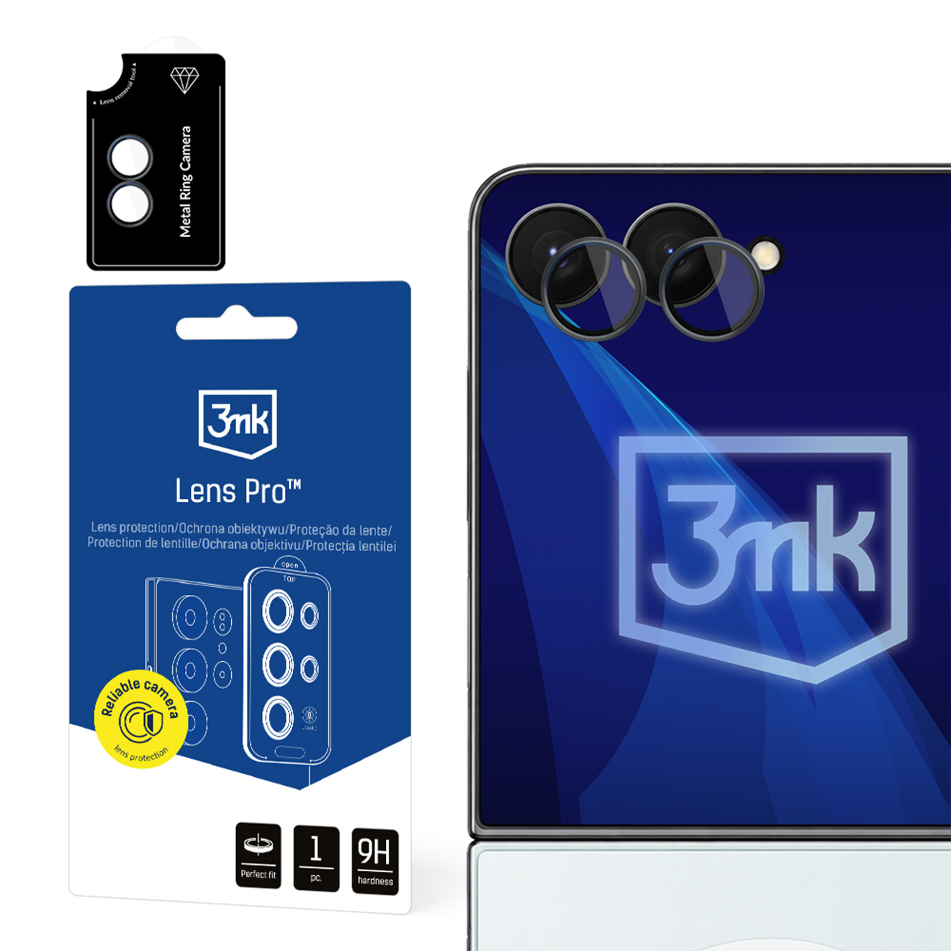 Lens Protection Pro™ kameros objektyvo apsauga Samsung Galaxy Z Flip 8 - juoda