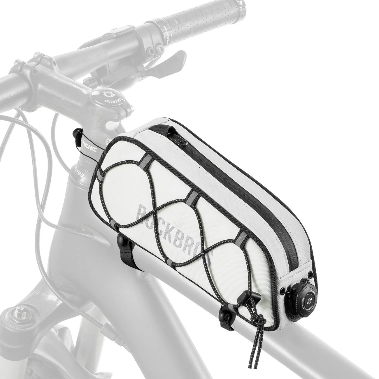 Rockbros TL004 ROAD TO SKY 0.7L Waterproof Frame Bike Bag - White
