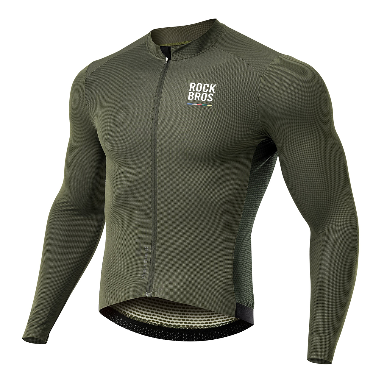 Rockbros 15220003004 ROAD TO SKY men's cycling jersey long sleeve L - green