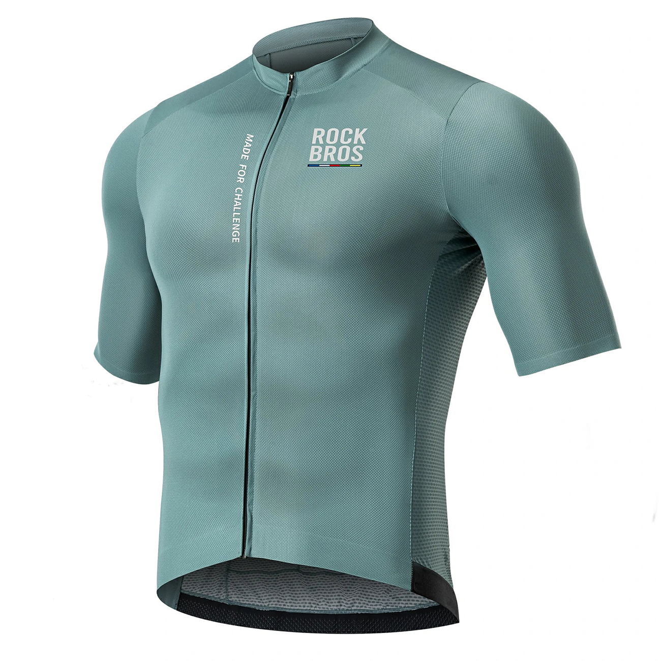 Rockbros 15120014018 ROAD TO SKY men's cycling jersey, short sleeve, L - gray-blue