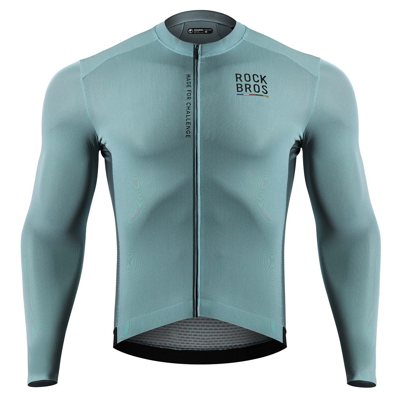 Rockbros 15120015018 ROAD TO SKY men's cycling jersey long sleeve L - gray-blue