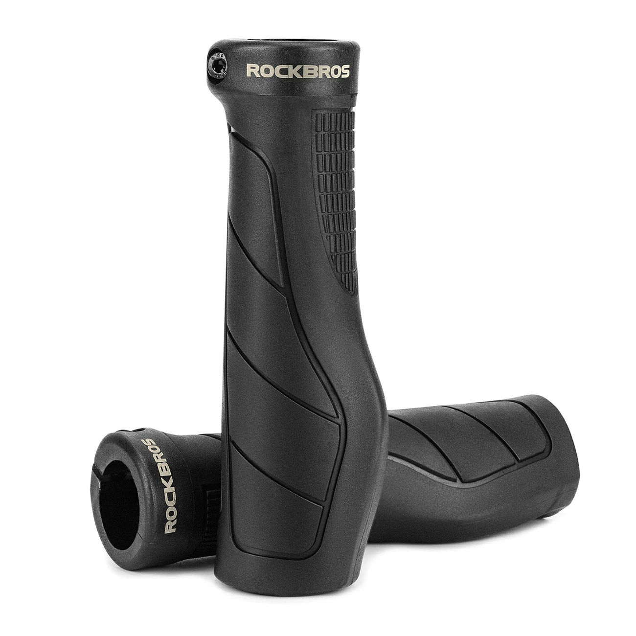 Rockbros G326PL dviračio vairo rankenos – juodos