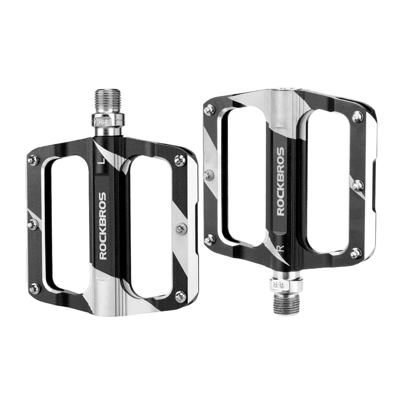 Rockbros K306-BK aliumininiai MTB dviračio pedalai – juodi