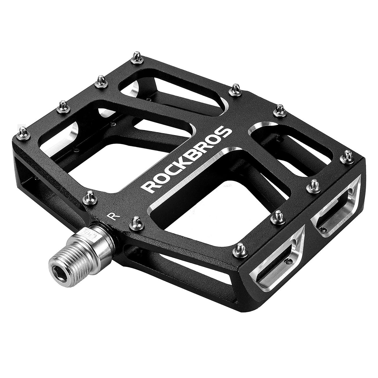 Rockbros K399-BK plačios platformos dviračio pedalai – juodi
