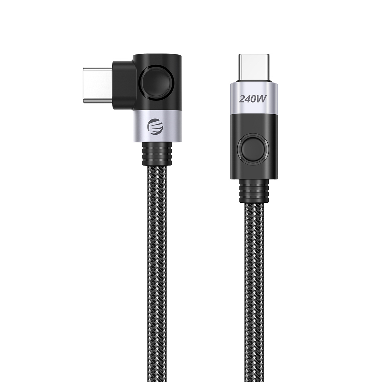 Orico CW240 kampinis USB-C–USB-C PD, 240 W laidas, 1,5 m – juodas
