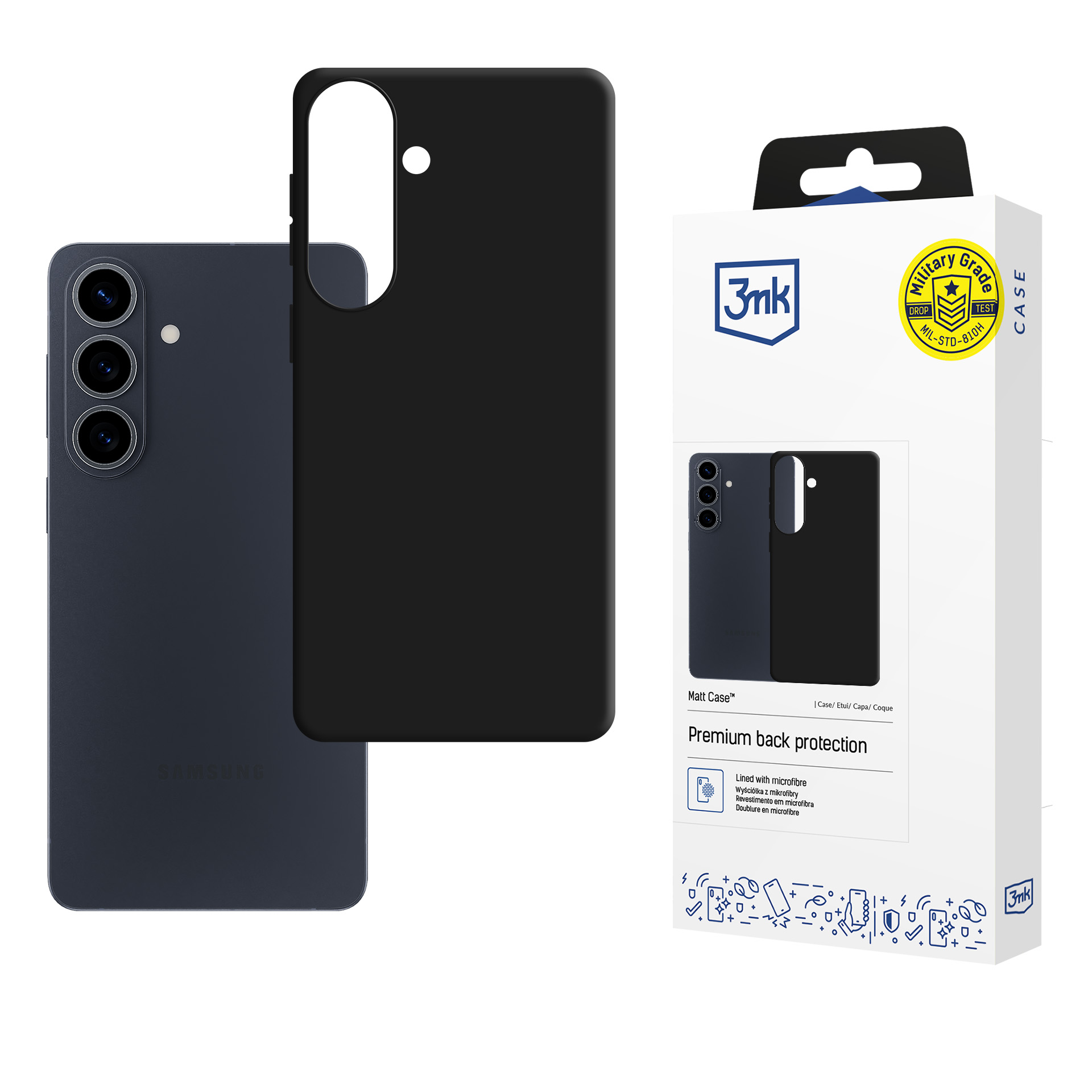 3mk Matt Case for Samsung Galaxy S26 FE - Black
