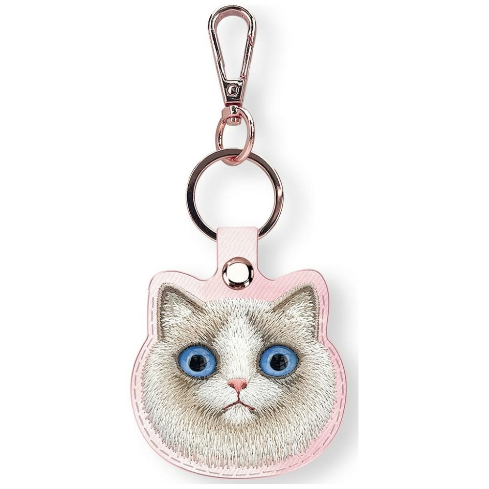Nimmy New Big Eyed Pet 2.0 didžiaakės katės formos sekiklio dėklas – rožinis