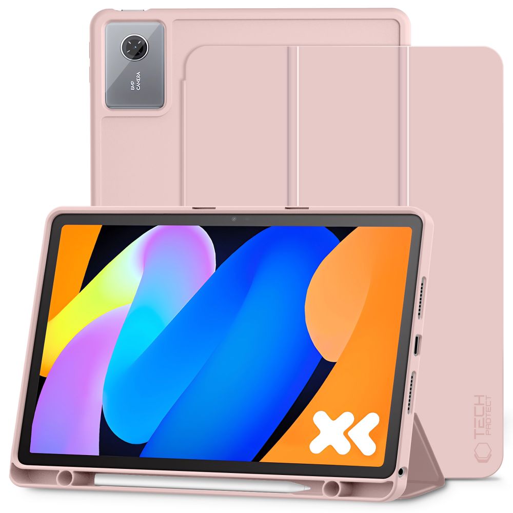Tech-Protect SmartCase Pen dėklas su rašiklio laikikliu, skirtas Lenovo Idea Tab / K11 Gen. 2 11.0 TB-336 – rožinis