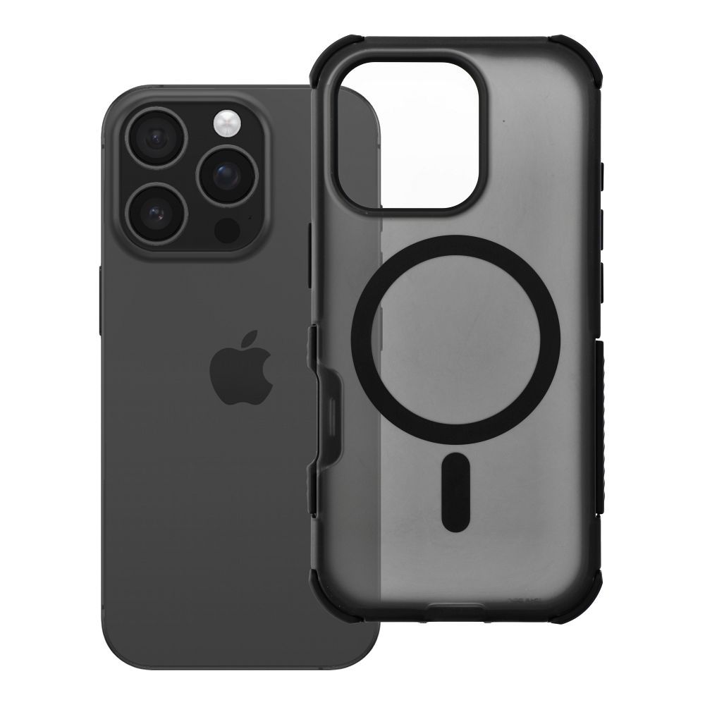 Case for iPhone 16 Pro Forcell F-Protect BumperX Premium compatible with MagSafe black