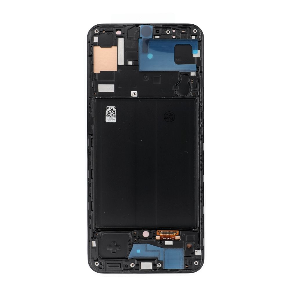 REWA OLED LCD ekranas su rėmeliu, skirtas SAMSUNG A50, juodas