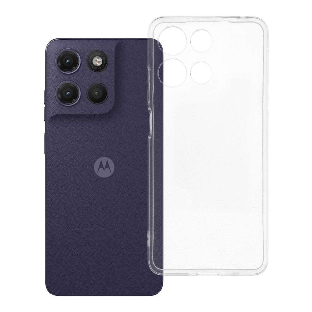 Dėklas Motorola G17 Clear Case 2 mm (kameros apsauga) skaidrus