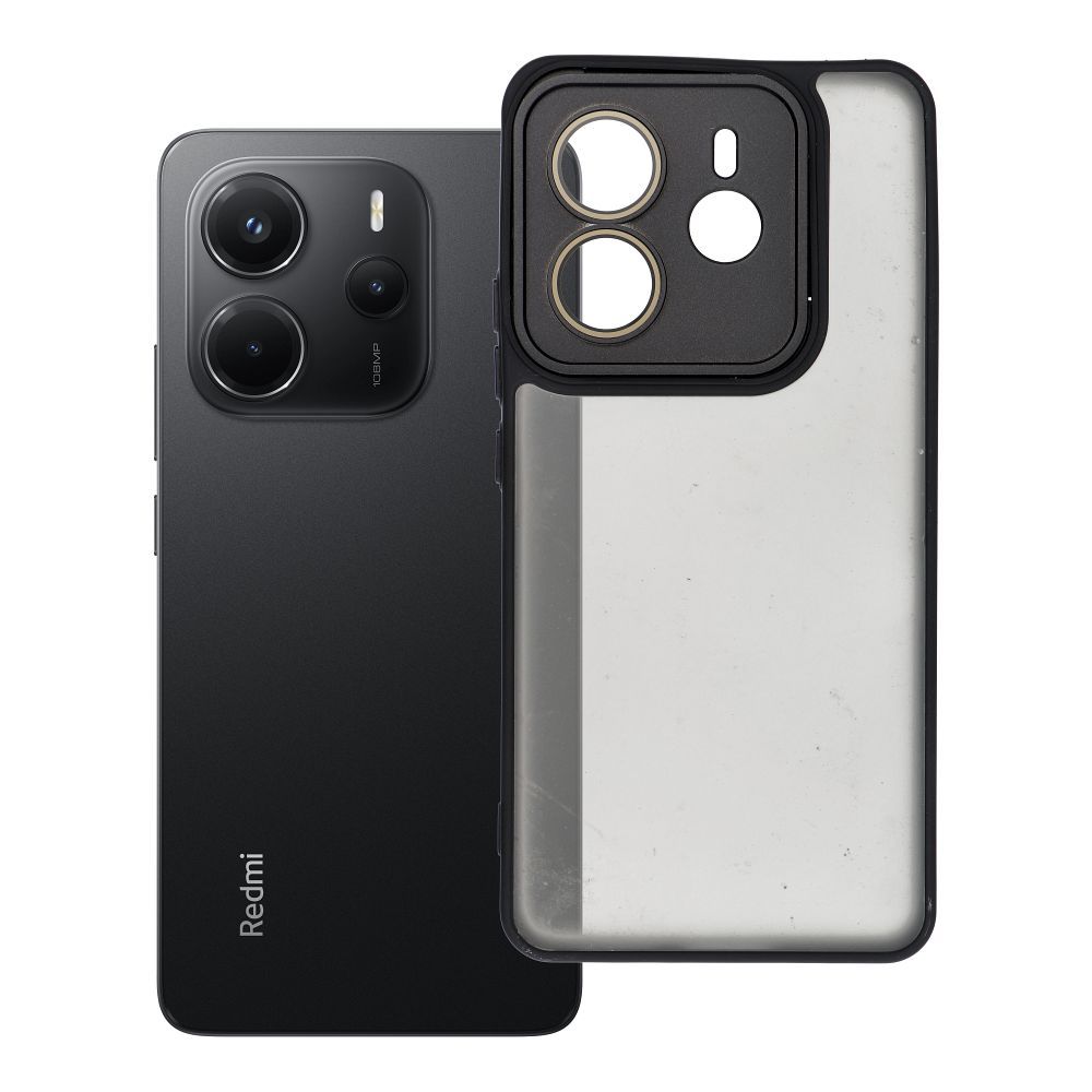 VARIETE Dėklas telefonui XIAOMI Redmi Note 14 4G (GLOBAL - 164,84mm x 78,15mm x 8,16mm) - juodas