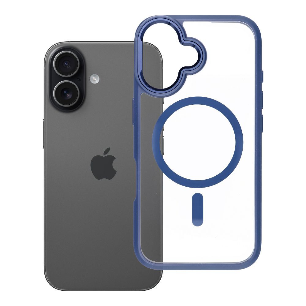 ROAR case MAG BUMPER compatible with MagSafe for IPHONE 16 navy blue