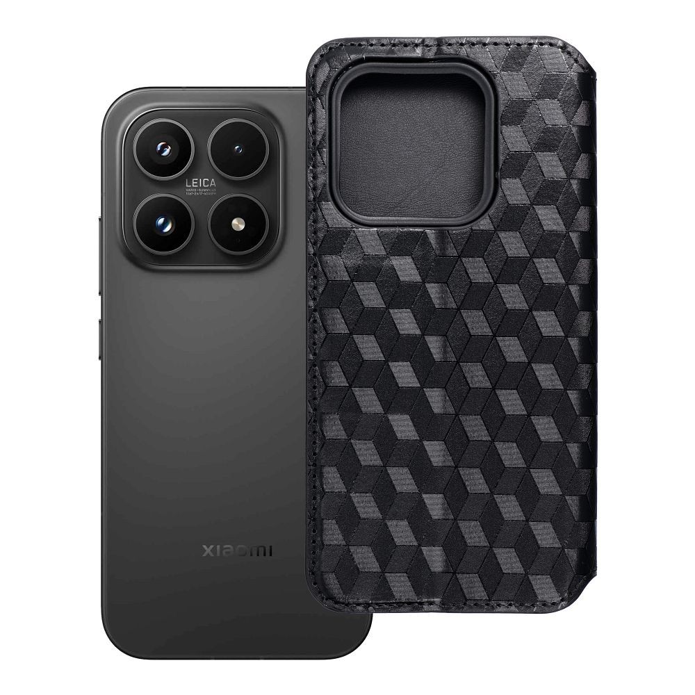 Atverčiamas dėklas Xiaomi 17 Cubic Book, juodas