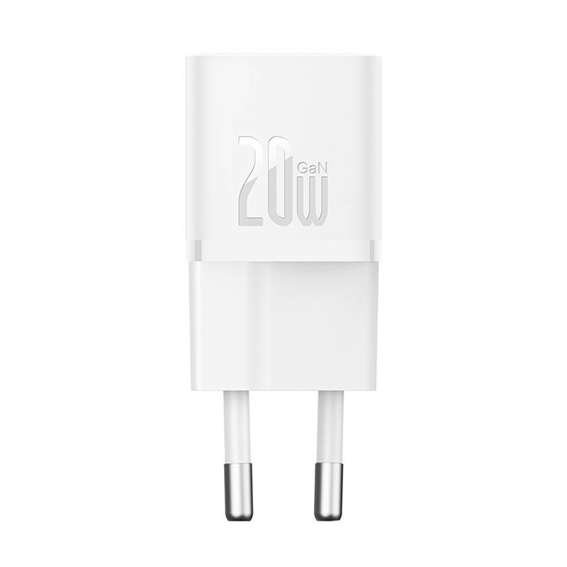 Mini sieninis įkroviklis Baseus GaN5 20W (baltas)