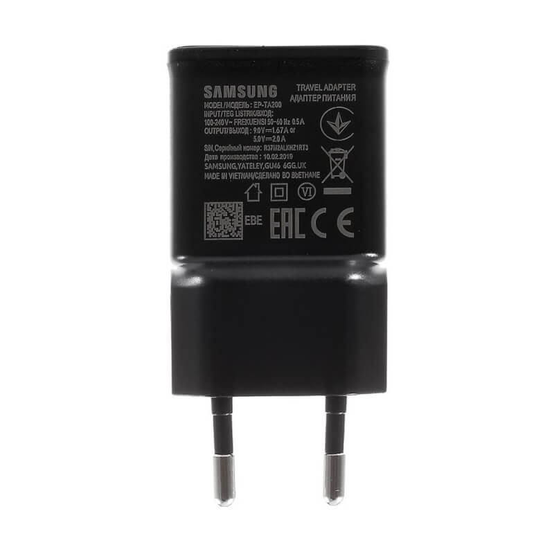 Charger original Samsung Note 4 N910F USB FastCharge (EP-TA200EBE) 2A black