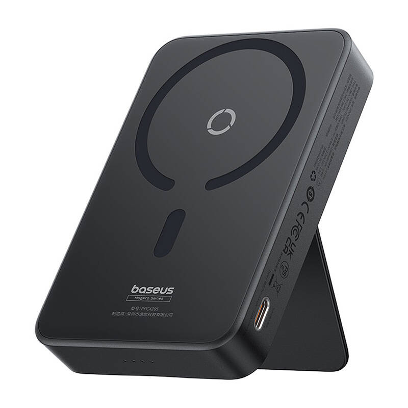 Išorinė baterija Baseus MagPro Magnetic 5000mAh 20W, MagSafe (juoda)