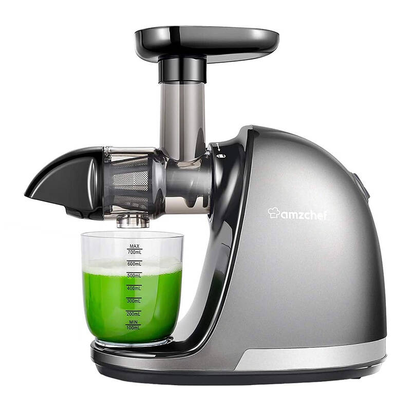 Шнековая соковыжималка AMZCHEF 1501-GA (серая)