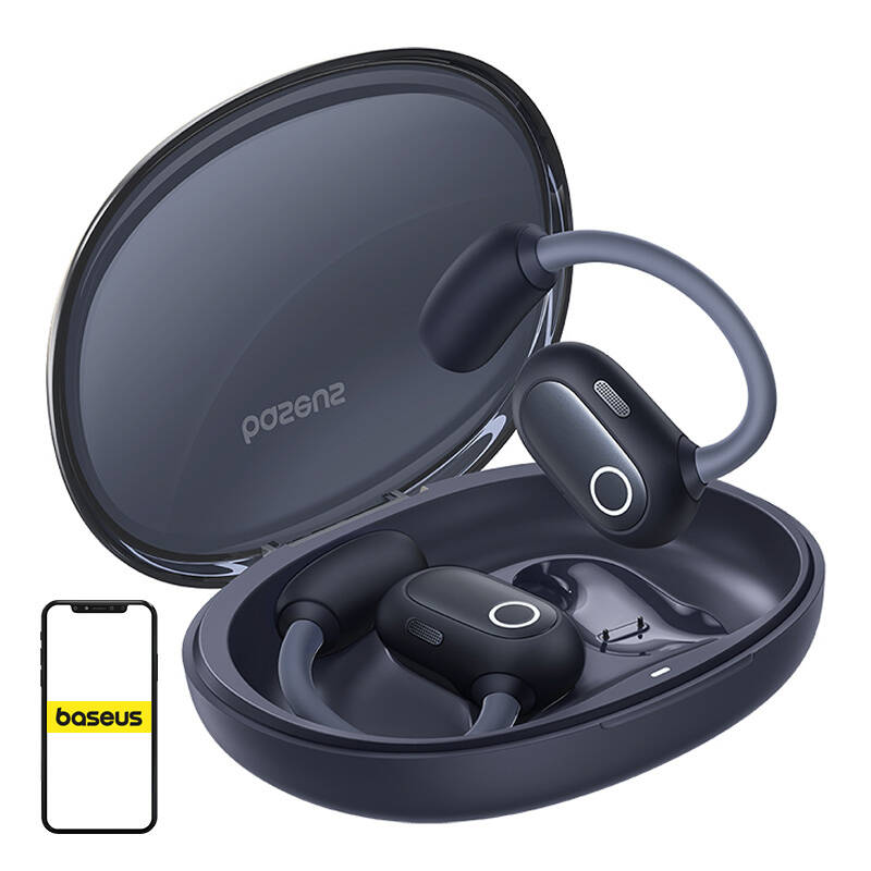 Ausinės TWS Baseus Eli Sport 1, (juodos)