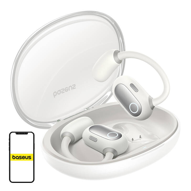 Ausinės TWS Baseus Eli Sport 1, (baltos)