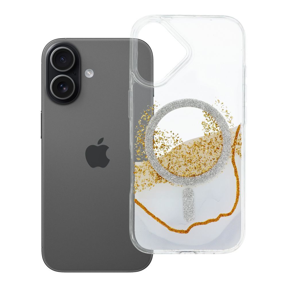 Su MagSafe suderinamas Golden dėklas iPhone 17, baltas