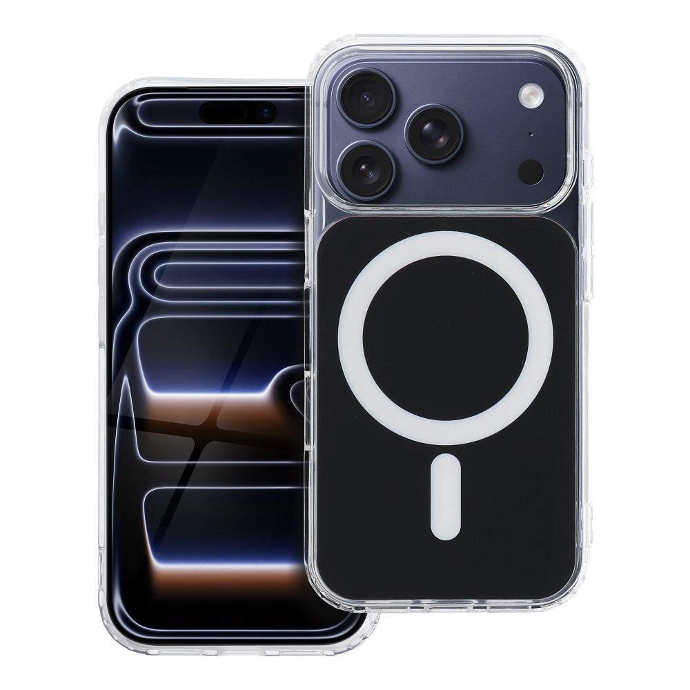 Case for iPhone 16 Clear Fusion Mag Cover compatible with MagSafe black