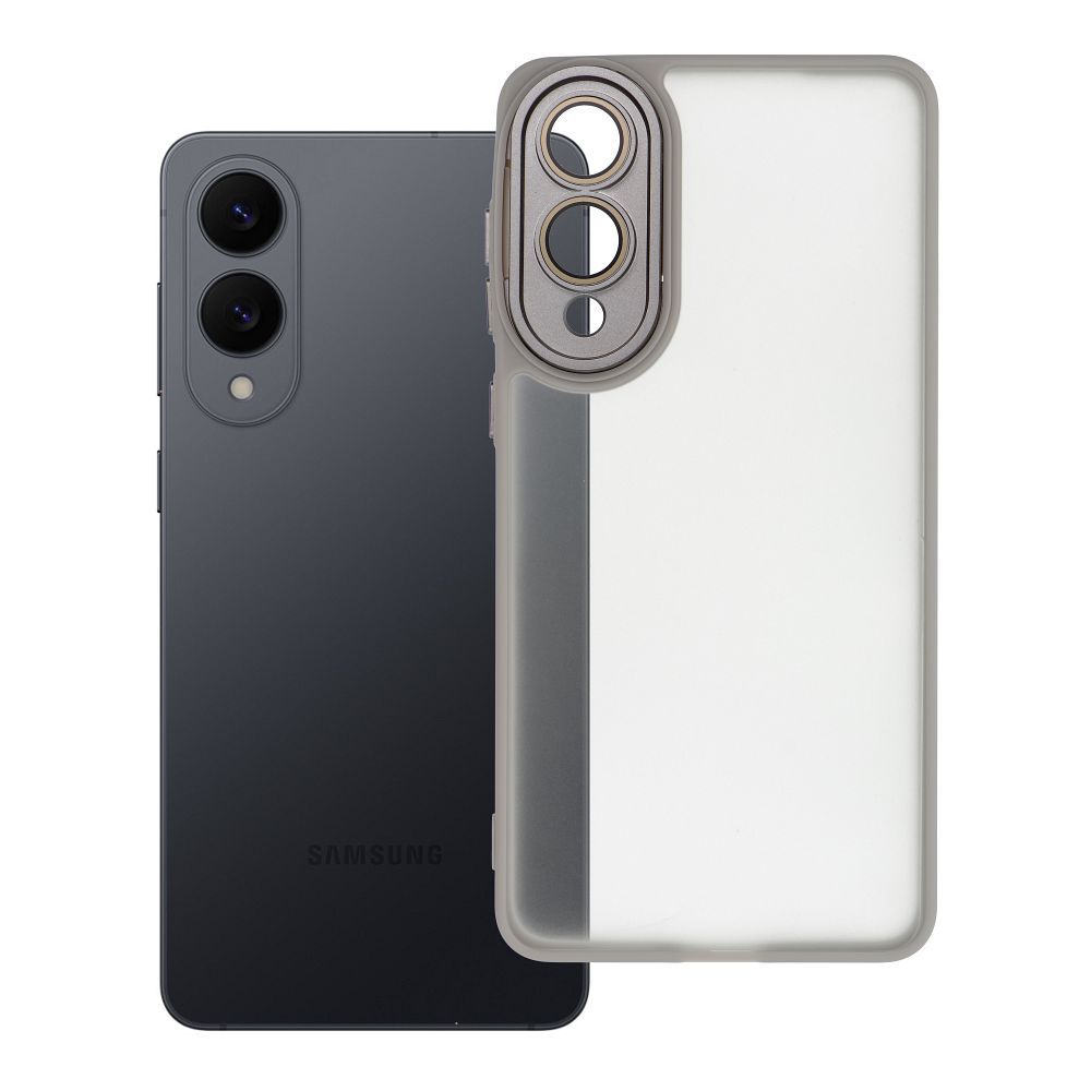 VARIETE dėklas telefonui SAMSUNG S25 Edge sidabrinis