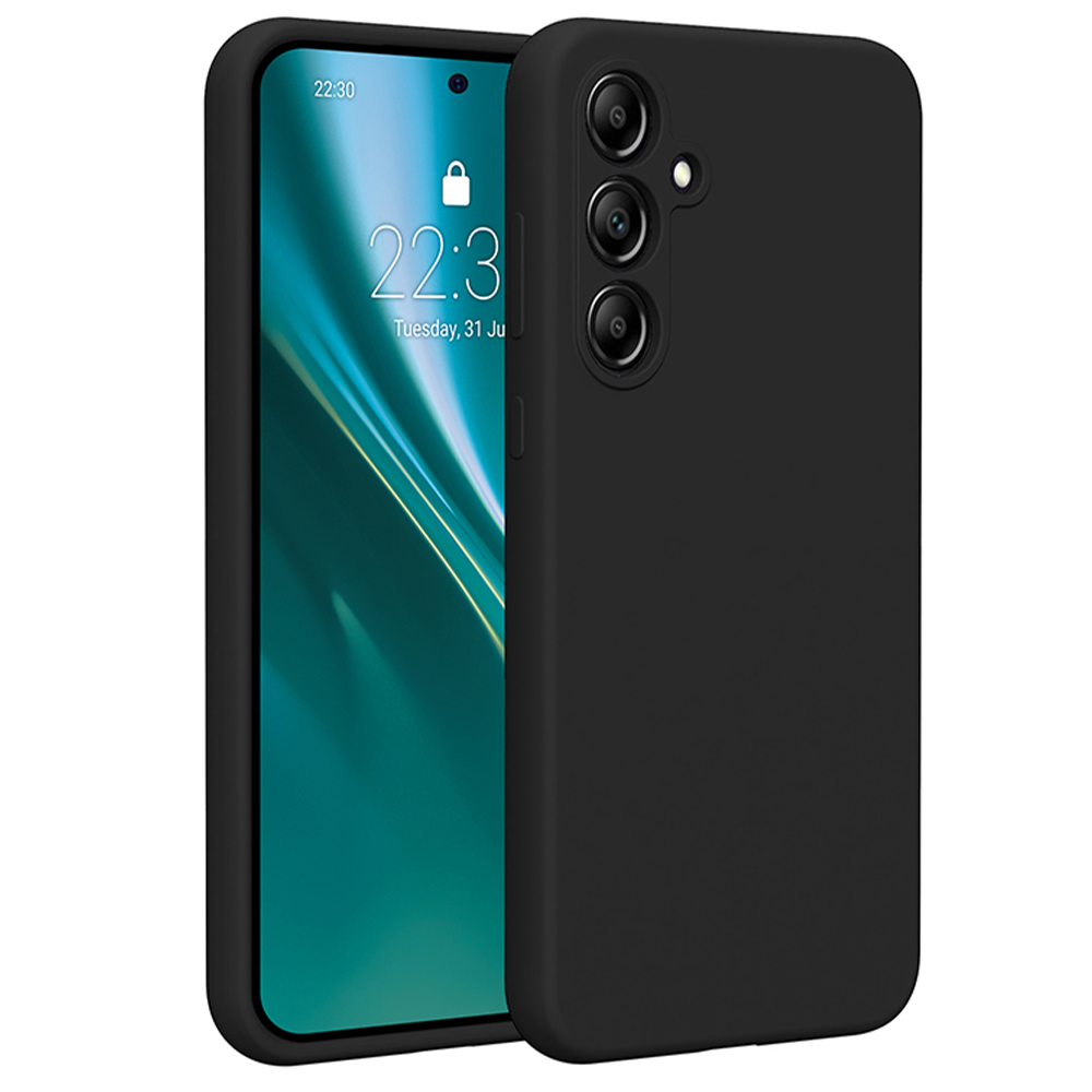 Etteri silikoninis dėklas Samsung Galaxy A55 5G, juodas