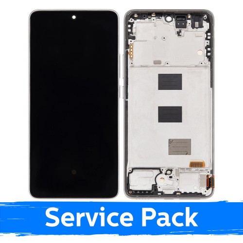 LCD Display Compatible With Xiaomi Redmi Note 14 5G / Poco M7 Pro 5G with Frame / Lunar Dust / (Service Pack)