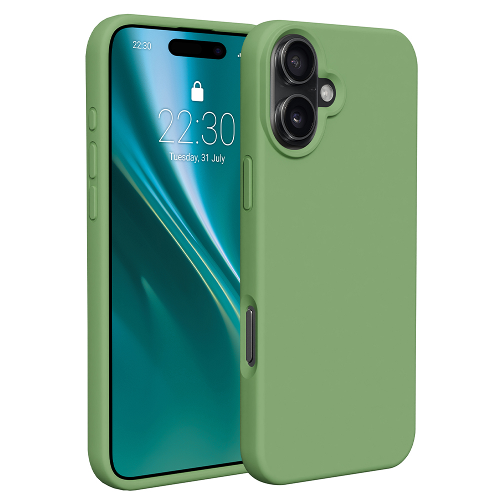 "Etteri" silikoninis dėklas "iPhone 16 Plus" 6,7" šviesiai žalias