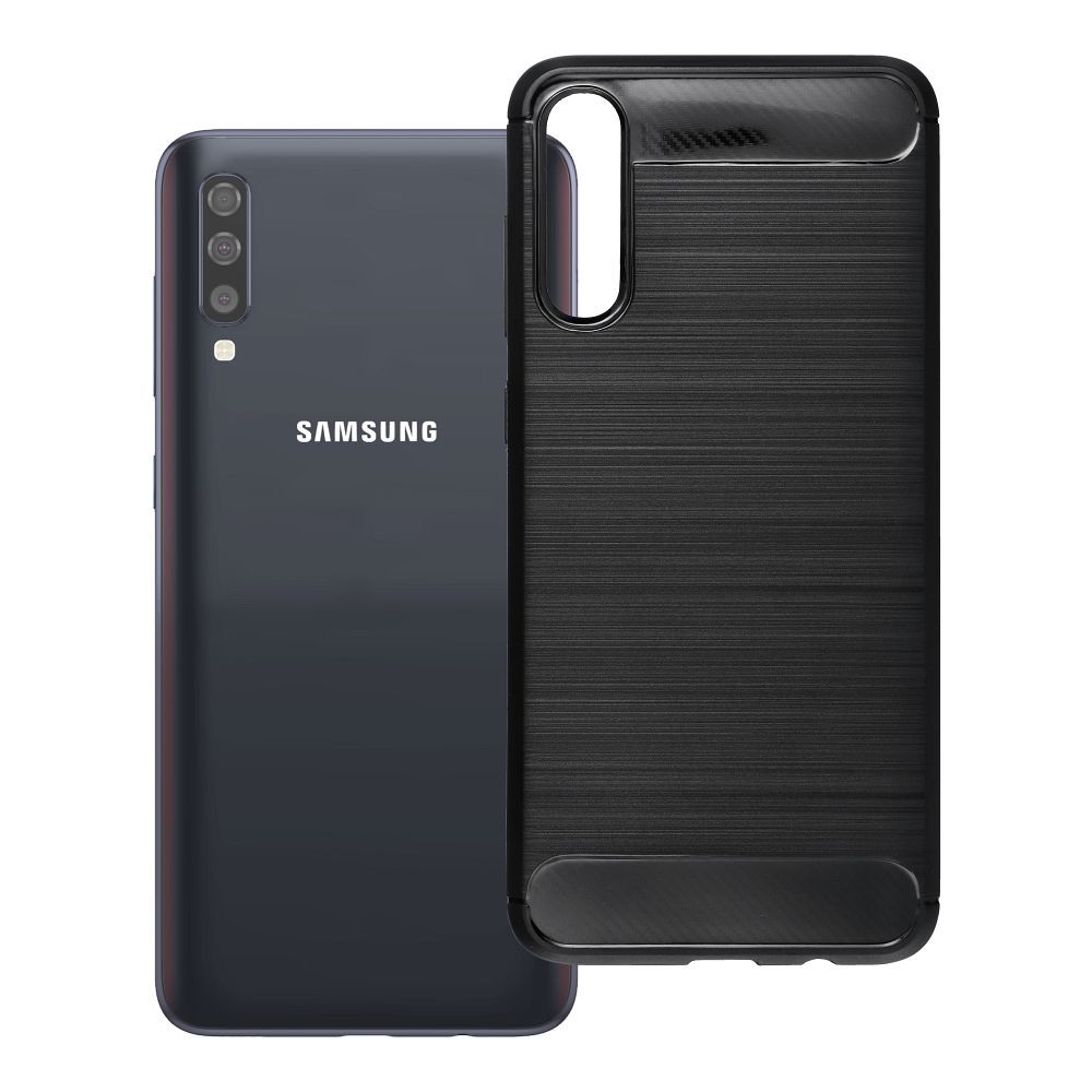 Dėklas Samsung A70 / A70s Carbon 2.0 juodas