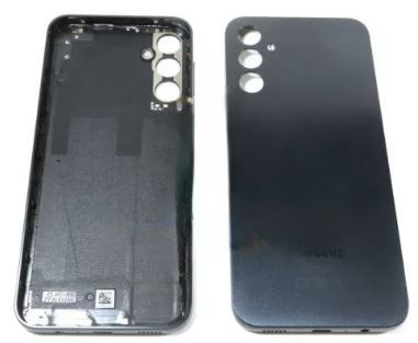 Galinis dangtelis Samsung A145 A14 4G 2023 Black (without camera lens) originalus (used Grade C)