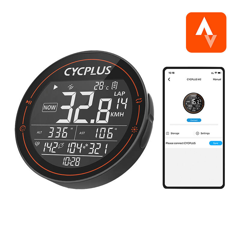 Cycplus M2 велокомпьютер – совместим со Strava, Trainingpeaks и др.