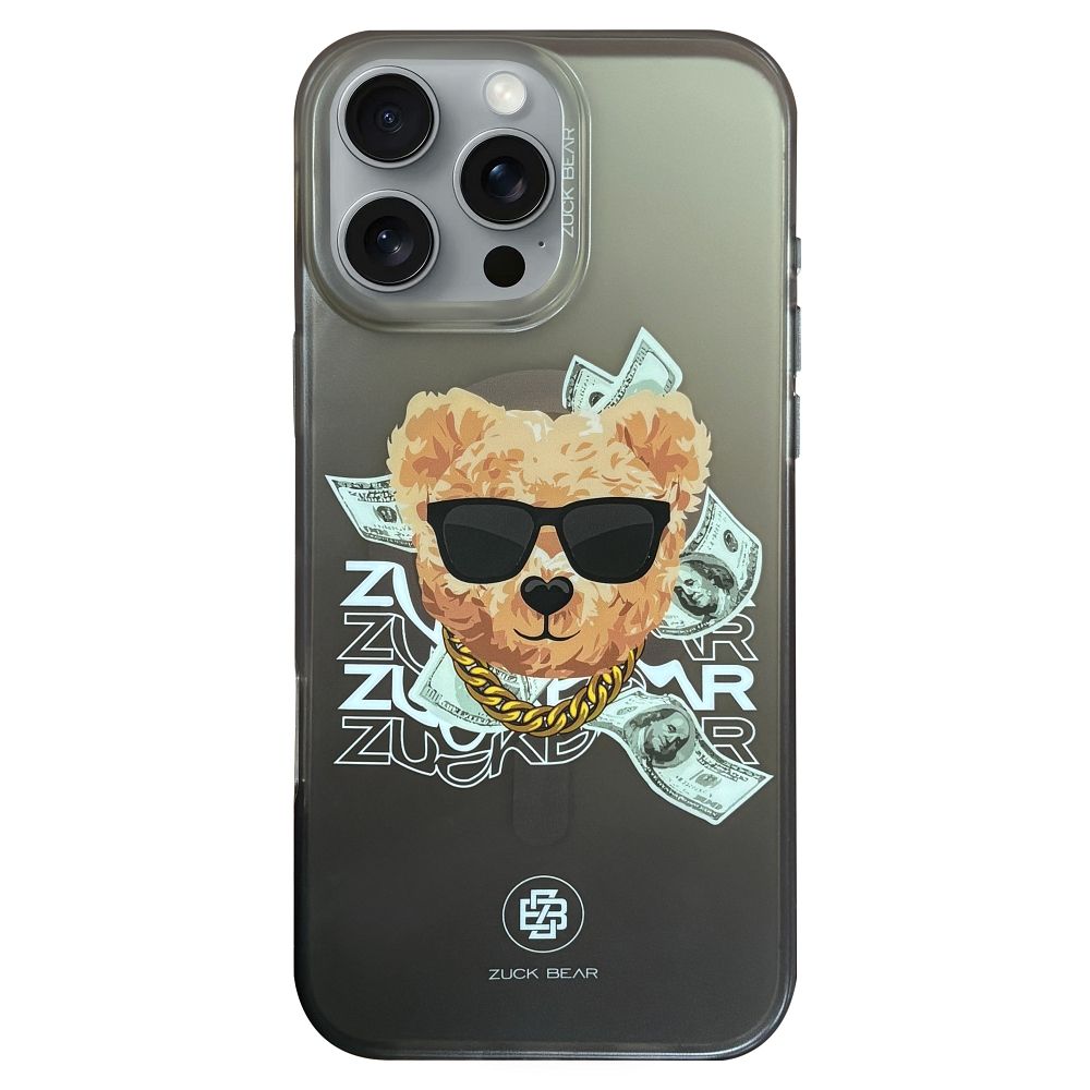 ZUCK BEAR HAROLD IPHONE 16 PRO MAX JUODAS