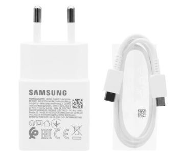 Charger original Samsung Fast Charging (USB-C) (EP-T1510EWE) (15W) white + USB-C cable
