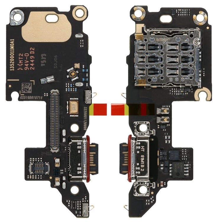 Lanksčioji jungtis Xiaomi Poco F7 Pro 5G su įkrovimo kontaktu ir mikrofonu, SIM kortelės kontaktu originali (service pack)