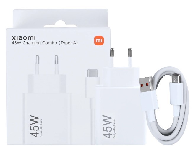 Charger original Xiaomi (BHR8297CN) 45W + type-C cable white in box