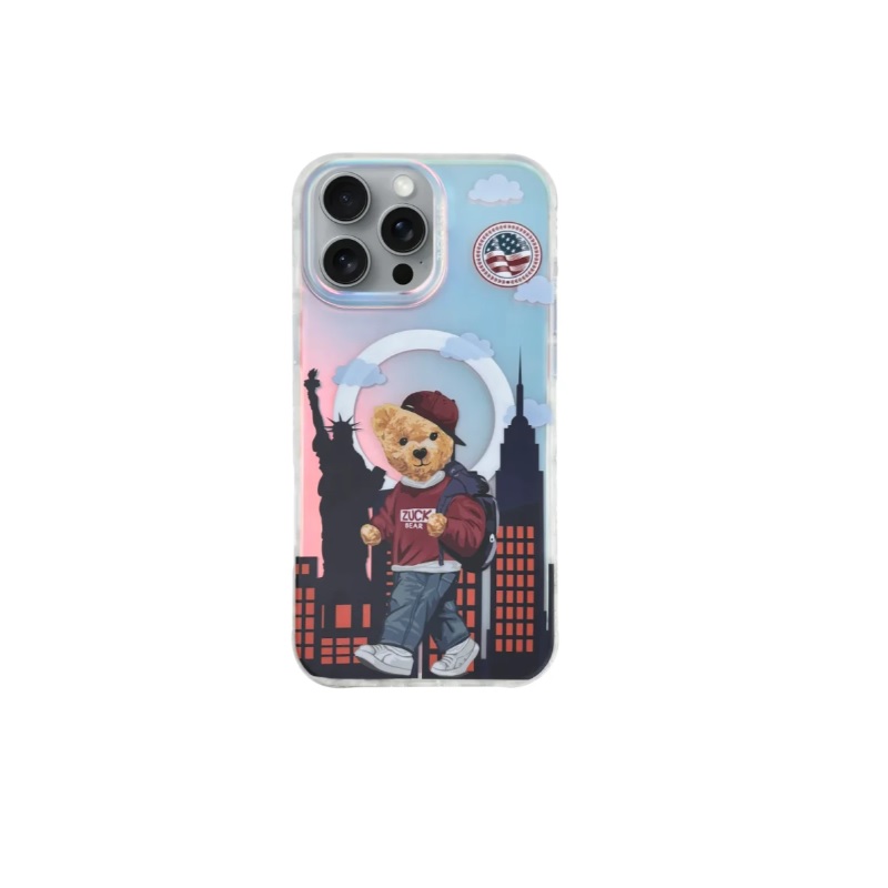 Dėklas Zuck Bear Darnell Magsafe skirtas iPhone 16 New York TTT