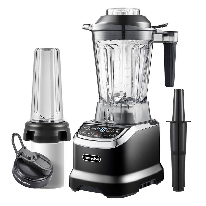 AMZCHEF ZM5003-BK блендер со стаканом (черный)