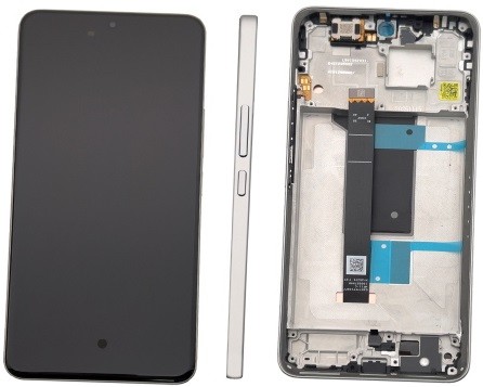 Ekranas Xiaomi Redmi Note 15 Pro 4G su lietimui jautriu stikliuku ir rėmeliu Titanium originalus (service pack)
