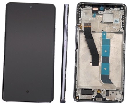 Ekranas Xiaomi Redmi Note 15 5G su lietimui jautriu stikliuku ir rėmeliu Mist Purple originalus (service pack)