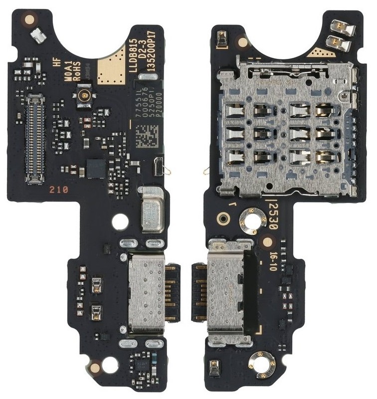 Flex Xiaomi Redmi Note 15 5G/Poco M8 5GG with charging connector and microphone, SIM card contact original (service pack)