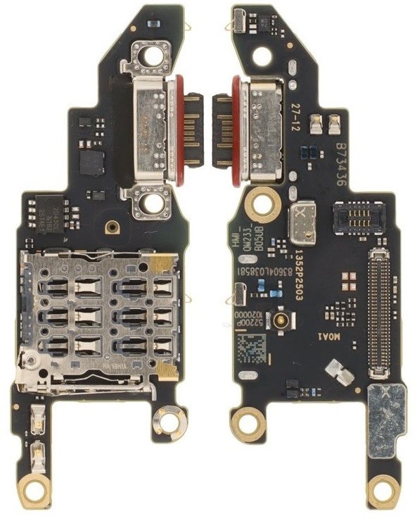Lanksčioji jungtis Xiaomi Poco X8 Pro 5G su įkrovimo kontaktu ir mikrofonu, SIM kortelės kontaktu originali (service pack)