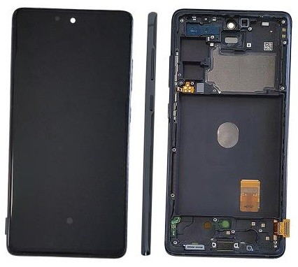 LCD экран Samsung G780/G781 S20 FE с сенсорным экраном и рамкой Cloud Navy оригинал (service pack)