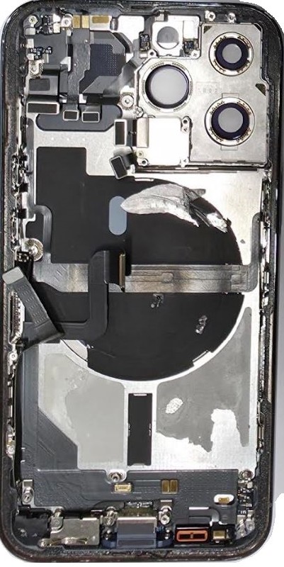 Battery cover iPhone 13 Pro Sierra Blue with NFC charging flex, microphone original (used Grade B)