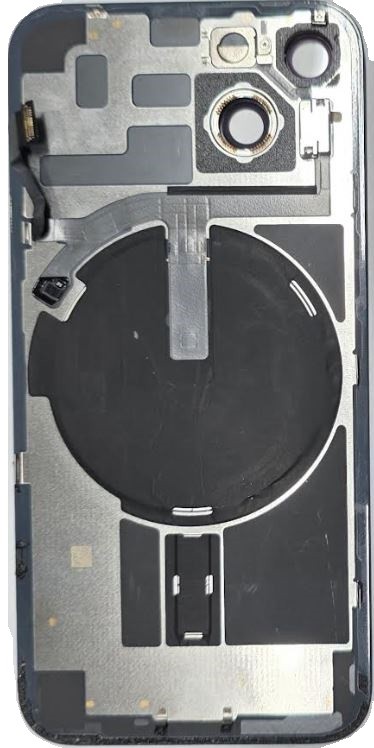 Galinis dangtelis iPhone 14 Midnight (with metal frame and flex) originalus (used Grade B)